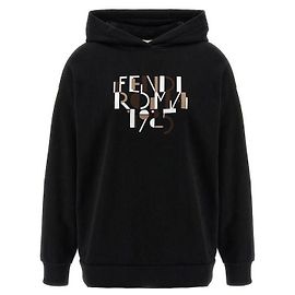 Fendi Moletom com capuz Preto