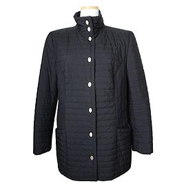 Salvatore Ferragamo Jaqueta acolchoada preta Preto