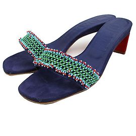 Loewe Mules perlées Bleu