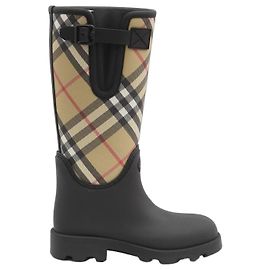 Burberry Rubber Marsh Stamp High Boots Black