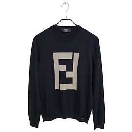 Fendi FF Logo Cashmere Knit Black