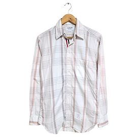 Thom Browne Hidden Three-Stripe Poplin Check Shirt Multiple colors