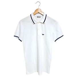 Dior Bee Short Sleeve Polo Shirt White