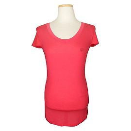 Haut à manches perforées rose Armani Jeans Rose