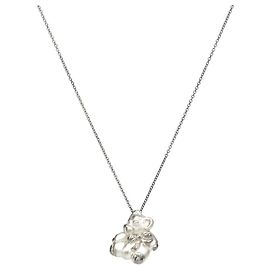 Tiffany & Co Teddy Bear Silver Necklace Silvery