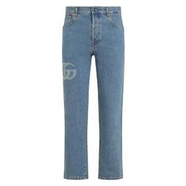 Gucci Double Denim Hose Blau