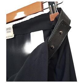 Hermès Seidenrock Schwarz