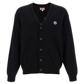 Kenzo Bestickter Cardigan Schwarz