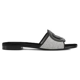 Gucci Interlocking Slide Sandal Black