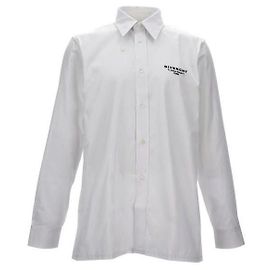 Givenchy Popeline-Hemd mit Stempelprint Weiß