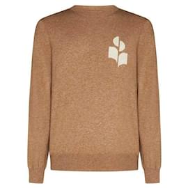 Isabel Marant Pull avec Logo Marron