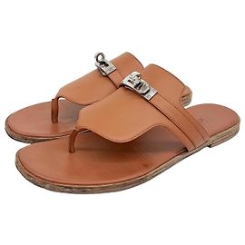 Hermès Elixir Slippers Brown