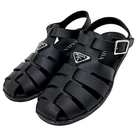 Prada Rubber Sandals Black