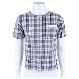 Thom Browne Camicia a Maniche Corte a Quadri Multicolore