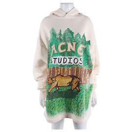 Acne Studios Moletom com Capuz de Manga Longa Marrom