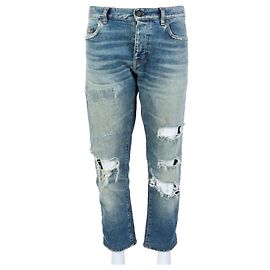 Saint Laurent Denim Pants Blue