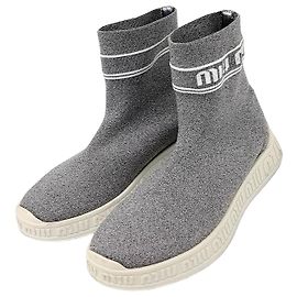 Miu Miu Socks Sneakers Silvery