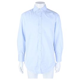 Camicia a Maniche Lunghe Brunello Cucinelli Blu