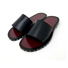 Valentino Rockstud Slippers Black