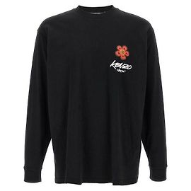 Kenzo Flower Long Sleeve T-Shirt Black