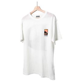 Camiseta de manga curta edição limitada com logo Jack Kerouac da Dior - Branca Branco
