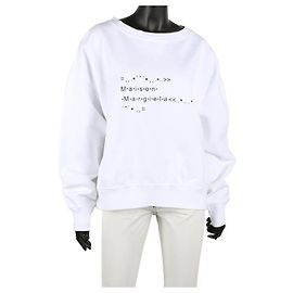 Maison Martin Margiela Moletom Gerador de Logo Branco