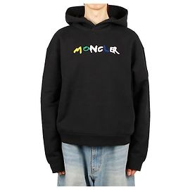 Moncler Logo Hoodie Schwarz