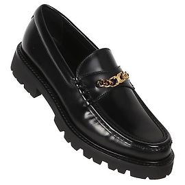 Céline Mocassin à Chaîne Triope Noir