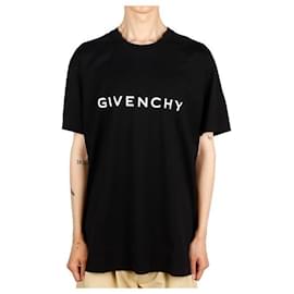Givenchy Kurzarm-T-Shirt mit Archetype-Logo Schwarz