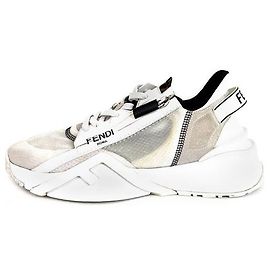 Fendi Sneakers basse in nylon Flow per uomo bianche Bianco