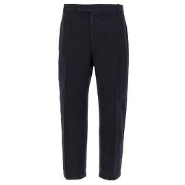 Thom Browne Pantalones utilitarios de sarga de algodón Azul
