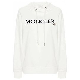 Moncler Moletom com logo bordado Branco