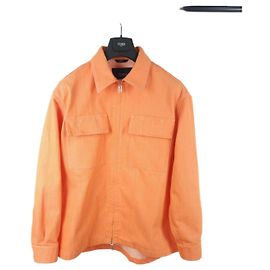 Fendi Denim Bomber Jacket Blue