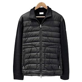 Moncler Cardigã acolchoado de malha Preto