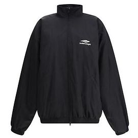 Balenciaga Chaqueta de chándal de ajuste medio Negro