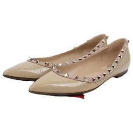 Valentino Scarpe basse Rockstud Marrone