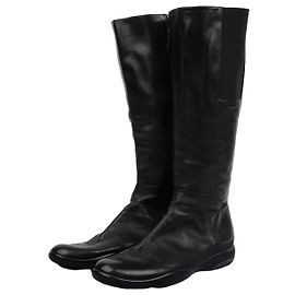 Prada Lange Stiefel Schwarz
