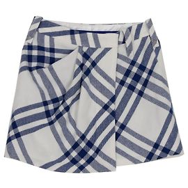 Burberry Gonna Mini a Quadri Blu