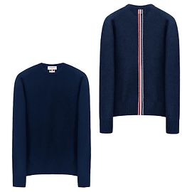 Thom Browne Drei-Streifen-Wollstrick Blau
