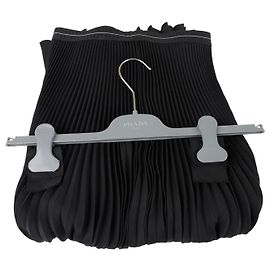 Prada Saia plissada com logo Banding Preto