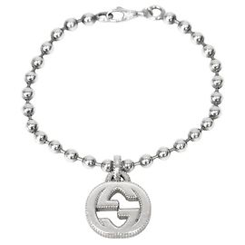Gucci Pulseira interligada de prata Prata
