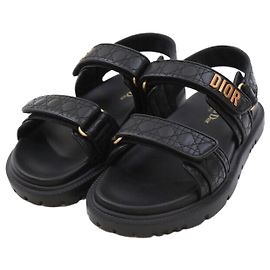 Dior Act Sandal Quilted Cannage Black Black