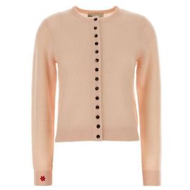 Tory Burch Cardigã de cashmere e seda Rosa