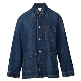Bottega Veneta Medium Washed Denim Jacket Blue