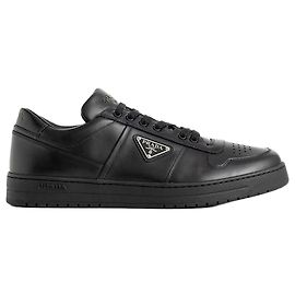 Prada Downtown Leather Sneakers Black