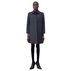 Thom Browne Classic Collar Cashmere Overcoat Brown