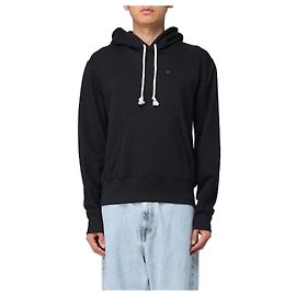 Acne Sudadera con pequeño logo en la cara Negro