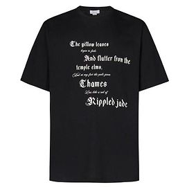 Alexander Mcqueen T-Shirt mit Textprint Schwarz
