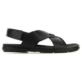 Prada Sandali in pelle nera Nero