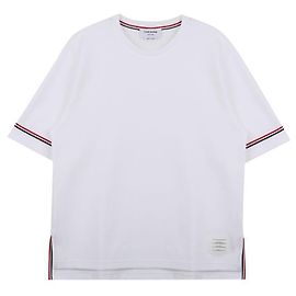 Thom Browne Rugby Kurzarm-T-Shirt Weiß